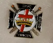 Knights Templar Crown and Cross Lapel Pin