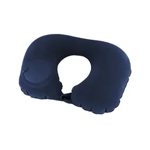【DO391】按壓充氣枕 U型枕 按壓式 免吹氣 午睡枕 車枕 充氣枕 枕頭 護頸枕 飛機枕 旅行枕 (6.5折)