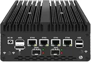 UDPTCP Fanless Mini PC I5-13420H with DDR5 M.2 Nvme 4*i226 2.5G LAN,USB,HDMI,DP,Type-c,2 * 10G SFP+,WiFi,Micro Router Appliance, AES-NI, OPNsense,16GB RAM 256GB SSD