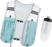 koolsoo Hydration Vest with 550ml Soft Flask Running Water Bottle Water Pack Outdoor Sport Bag for Jogging Mountaineering Climbing