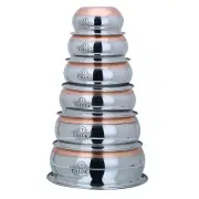 Stainless Steel Copper Bottom Handi Pot Set, 6 piece, Cookware Serveware Store