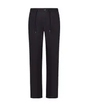 Herno Pleated Drawstring Trousers XL,L prussian blue