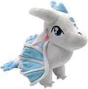 EASELR Wings of Fire Dragon Plush Toy Rainwing Dragon Stuffed Animals Pterosaur Plush Flying Dragon Pillow Plushies Gifts for Fans Kids Boys Girls (icewing)