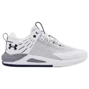 Under Armour Womens HOVR Block City Volleyball Shoes 10.5 White Navy 3023709-100