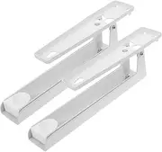 KALLORY 2Pcs Microwave Mounted Shelf for Kitchen Durable Brackets with High Load Capacity Space Saving Design for Microwave Oven Storage