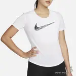 NIKE 女 短袖 慢跑 DRI-FIT SWOOSH 白 DM7778-100