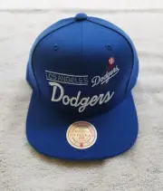 DODGERS|Mitchell & Ness|Official MLB Merch Snapback|Blue/White Retro Lockup