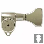 NEW Hipshot Grip-Lock Open-Gear LOCKING Tuners w/ UMP Upgrade Plate 3x3 - NICKEL