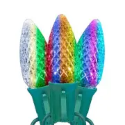 25 Foot C9 RGB+WW LED Color Changing Christmas String Light Set