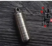 New Titanium Waterproof Tablet Pill Box Case Medicine Storage Capsule Pandent