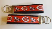 Cincinnati Reds inspired 6" Keychain Key Fob Ring Strap Gift Sports Baseball
