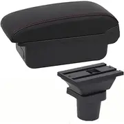Auto Armrest Box for Mitsubishi Colt Armrest Box Interior Special Retrofit Parts Center Car Armrest Box Center Storage Box USB(C Style Gray)