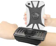 Rotating The Silicone Mobile Phone Magnet Stents Outdoor Sports Running Shockproof Climbing Cycling Multi-Function Wrist