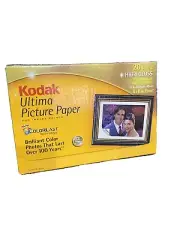 Kodak Ultima Picture Paper for Inkjet Prints 4x6, 20 Sheets Unopened A3