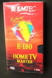2x VHS EMTEC E-180 мин. NEU & OVP Leer Video Kassetten Home Tv Master BASF