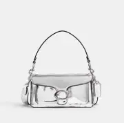 Coach Tabby Shoulder Bag 20 In Metallic - Metallic Leather/Silver/Silver