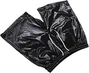 CONGARTENO Men Disco Costume Outfit Metallic Shiny Shorts Black Pants For Rave Parties Disco Party Outfit For Men Dance Parties Nightclub Events