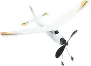 ZUNOXAZ 1 Set DIY Rubber Band Powered Airplane Model Kit Lightweight Glider for Outdoor Activity Educational Present Fun Family Bonding Activity