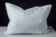 Goose Down Feather Soft Pillows One Pillow 100% Cotton Supportive Bed Pillow ...