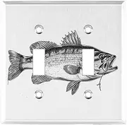2 gang stainless steel switch panel, wall outlet covers, wall plate, low drawing, printed, wall plate