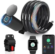 eLinkSmart Fingerprint Bicycle Lock Steel Cable Lock Electric Bicycle Lock Mountain Bike Lock Anti-Theft Lock Road Bike Steel Cable Lock