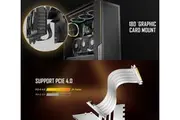 Antec Adjustable Vertical Bracket With 200mm Riser Cable - White [AT-RCVB-W200-PCIE4-RTX40]