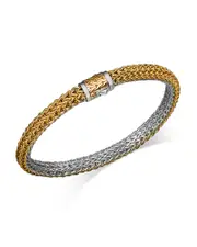 John Hardy 18K Yellow Gold & Sterling Silver Icon Bracelet, 6.5mm