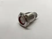 Pactrade Marine Boat Red LED Ultra Flush Light On-Off Push Switch Ring Button