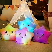 Luminous Pillow Soft Stuffed Plush Glow Colorful Star Cushion LED Light Toys Gift For Children Kids Girls, Funny Educational Games, Party Gifts, Children's Gif