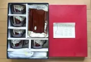 Mino Ware Coffee Cup, Milk Pitcher, Saucer, Spoon Set Of 5