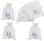 PENIKOKO 12Pcs Drawstring Lavender Sachet Bags Lightweight Pouches for Fragrance for Closets Cars Refillable with Dried Flowers Aromatic Scents