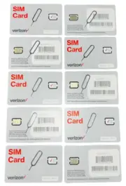 Verizon Wireless 4G LTE Nano SIM Card 4FF, Non-NFC, Compatible With IPhone (10)