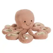 Jelly Cat Odell Octopus 49cm Stuffed Soft Plush Toy For Gift New