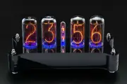 IN-18 Arduino Shield Nixie Tubes Clock Stylish Black Acrylic Case [Tubes option]