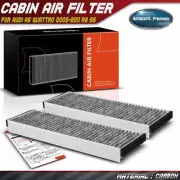2x Activated Carbon Cabin Air Filter for Audi A6 Quattro 05-11 R8 08-12 14-15 S6 (for: Audi)