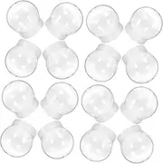 24pcs Snow Globe Water Globe Christmas Clear Plastic Snow Globe for Crafts (s)
