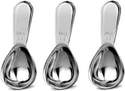 Coffee Scoop Set,Stainless Steel Coffee Spoons Short Handles,Tablespoon Measure