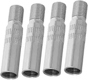 Chrome Plated Tire Valve Stem Extender Hose 4pcs Extension Tire Valve for Easy Inflation in Hard to Reach Areas