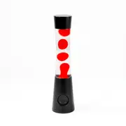 Red Black Lava Lamp With Speaker