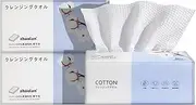Zhuolan Disposable Face Towel 3-Pack(240) Count, Cotton Facial Tissue Soft Thickened Cotton Facial Tissue, Lint Free Face Cleansing Wipes, Clean Face Towels Disposable(80 Count (Pack of 3))