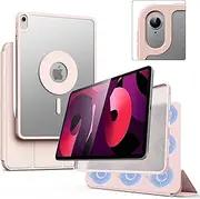 [Marasone] Case for iPad 10.9 inch Magnetic case for iPad Air 4/5 Magnetic Case, Detachable Protective Trifold Stand Cover with Pencil Holder, Auto Sleep/Wake (Pink)