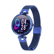 Women Smart Watch Colorful LCD Sleep Monitoring Waterproof Digital Wrist Watches Low Power Sports Fitness Bracelet - Milan Blue