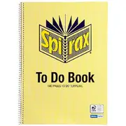 Spirax A4 To Do Book 140 Page