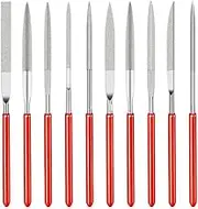 AIMALL 10 PCS 160x4mm Diamond Mini Needle File Set For Metal Jeweler Wood Carving Craft, Ideal for Detailed Metal