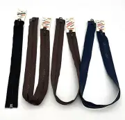 YKK Separating Zipper 1-2 Way Jackets Coats 12" 24" 26" Black Brown Navy