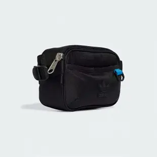 【adidas 愛迪達】腰包 斜背包 運動包 三葉草 SPORT WAISTBAG OR 黑 IU0176