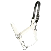 HORSE SIZE- READY MADE - White TURNOUT HALTER Made from BETA BIOTHANE