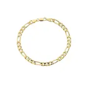 9ct Yellow Gold Figaro Bracelet