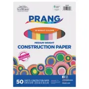 SunWorks Construction Paper, 10 Assorted Colors, 9" x 12", 50 Sheets