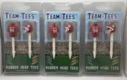 Indiana Hoosiers Golf Pro Rubber Head Team Tees, 6 Total Tees ⛳